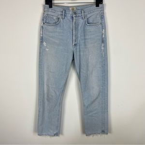 Citizens of Humanity Light Blue Cropped Ankle Jeans